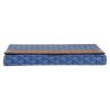 Pochette Goyard   in tela Goyardine blu e legno - Detail D1 thumbnail