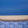 Bolsito de mano Goyard   en tela Goyardine azul y madera - Detail D2 thumbnail