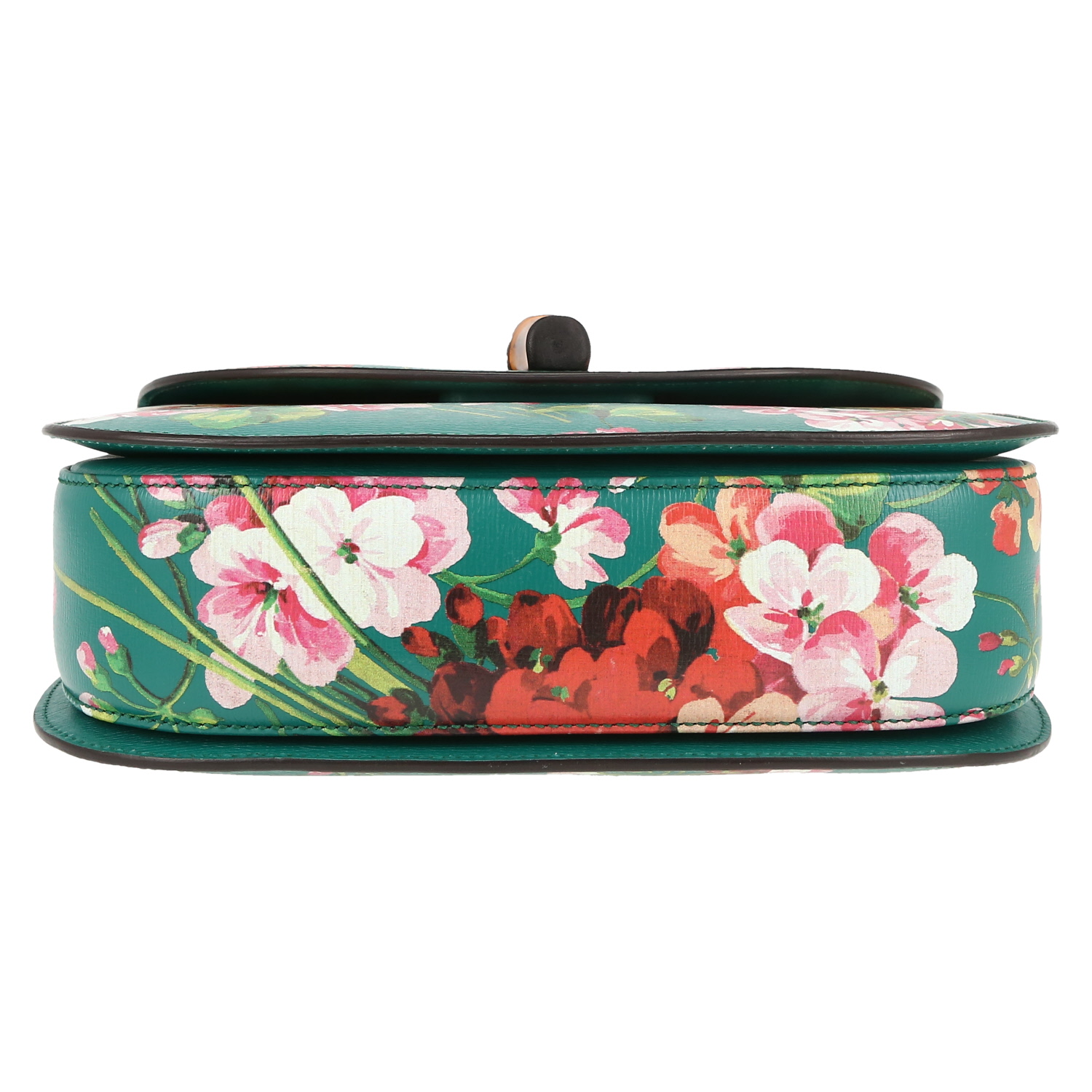 Bolso de mano Gucci  Bamboo en cuero verde - Detail D1