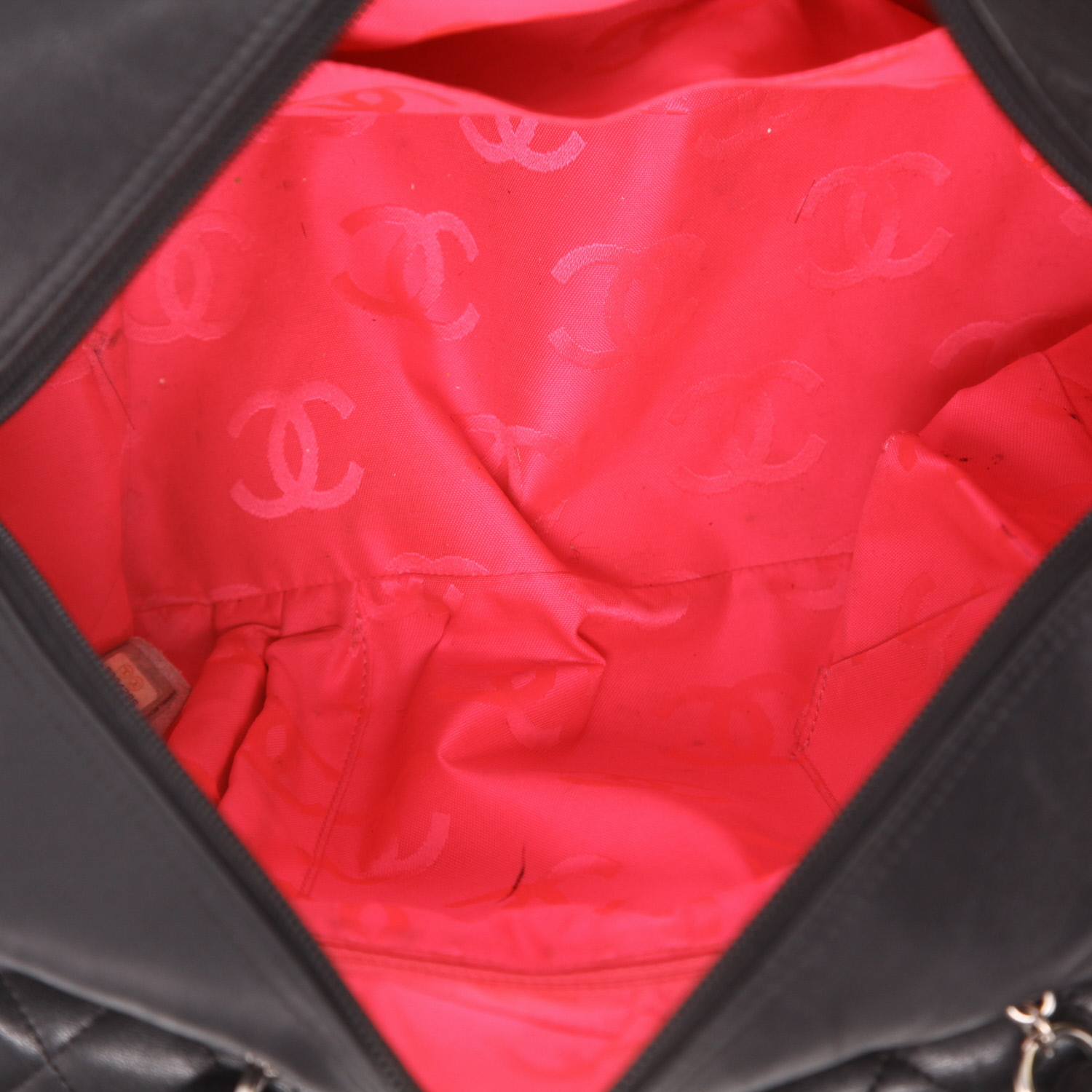 Bolso de mano Chanel  Cambon Reporter en cuero acolchado negro - Detail D3