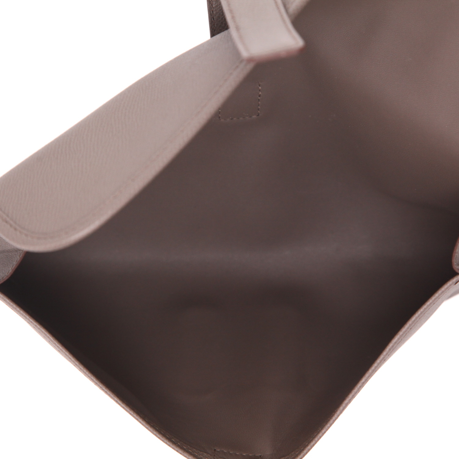 Pochette Hermès  Jige in pelle Epsom etoupe - Detail D3