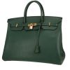Hermès  Birkin 40 cm handbag  in Vert Bengale Fjord leather - 00pp thumbnail