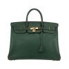 Hermès  Birkin 40 cm handbag  in Vert Bengale Fjord leather - 360 thumbnail