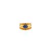 Vintage  ring in yellow gold and sapphire - 360 thumbnail