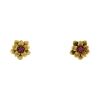 Tiffany & Co  earrings in yellow gold and ruby - 00pp thumbnail