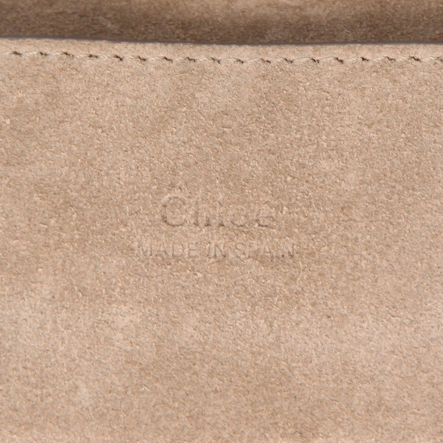 Chloé  Faye shoulder bag  in blue leather  and blue suede - Detail D2