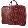 Goyard  Majordome suitcase  in burgundy Goyard canvas  and burgundy leather - 00pp thumbnail