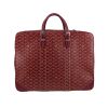 Goyard  Majordome suitcase  in burgundy Goyard canvas  and burgundy leather - 360 thumbnail