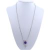 Fred  necklace in white gold, amethyst and diamonds - 360 thumbnail