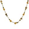 Marina B Cardan necklace in yellow gold, citrine and onyx - 00pp thumbnail