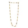 Marina B Cardan necklace in yellow gold, citrine and onyx - 360 thumbnail