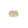 Chanel Camelia ring in yellow gold and diamonds - 360 thumbnail