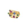 Vintage   1970's ring in yellow gold, ruby and emerald - 00pp thumbnail