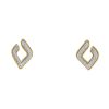 Vintage   1970's earrings in yellow gold, white gold and diamonds - 00pp thumbnail