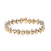 Tiffany & Co Lynn bracelet in white gold, yellow gold and diamonds - 360 thumbnail