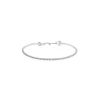 Bracelet semi-souple Messika Skinny petit modèle en or blanc et diamants - 360 thumbnail