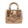 Lady Dior Limited edition Jason Martin handbag  in gold leather - 360 thumbnail