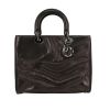 Dior  La Ceinture Banane belt bag handbag  in black and purple glittering leather - 360 thumbnail