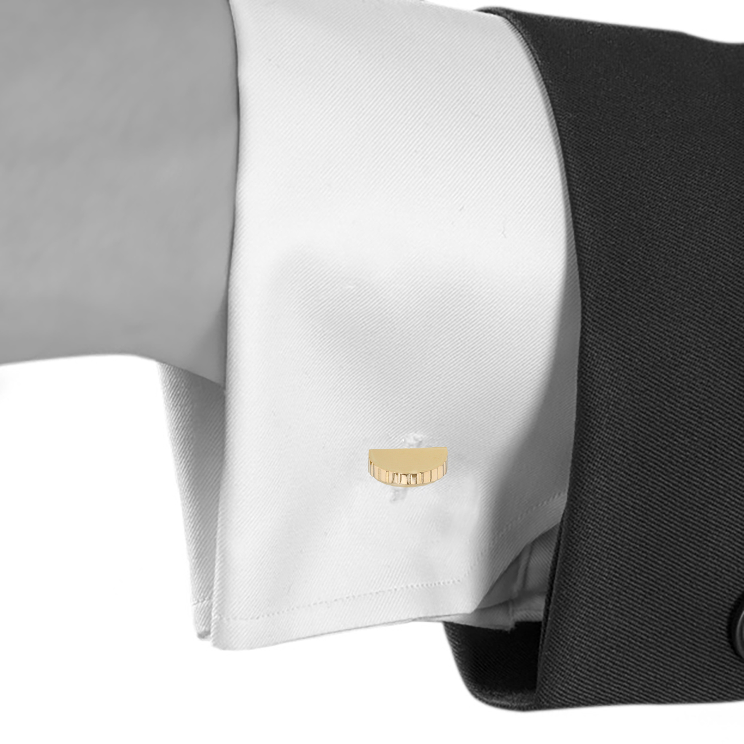 Paire de boutons de manchette années 40 Cartier  en or jaune - Detail D1