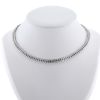Vintage  necklace in platinium, white gold and diamonds - 360 thumbnail