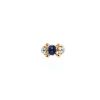 Vintage  Tank ring in yellow gold, sapphire and diamonds - 360 thumbnail