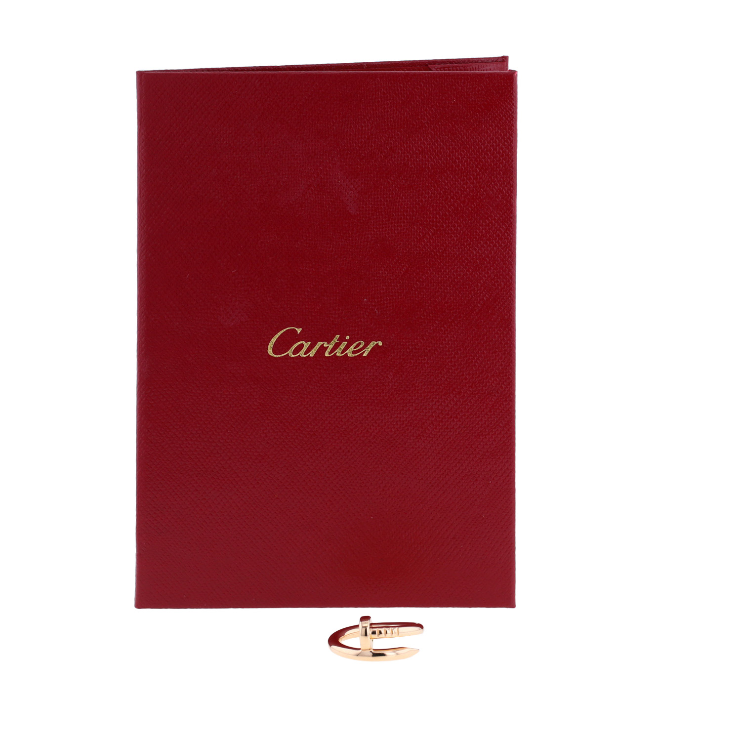 Sortija Cartier Juste un clou de oro rosa - Detail D2
