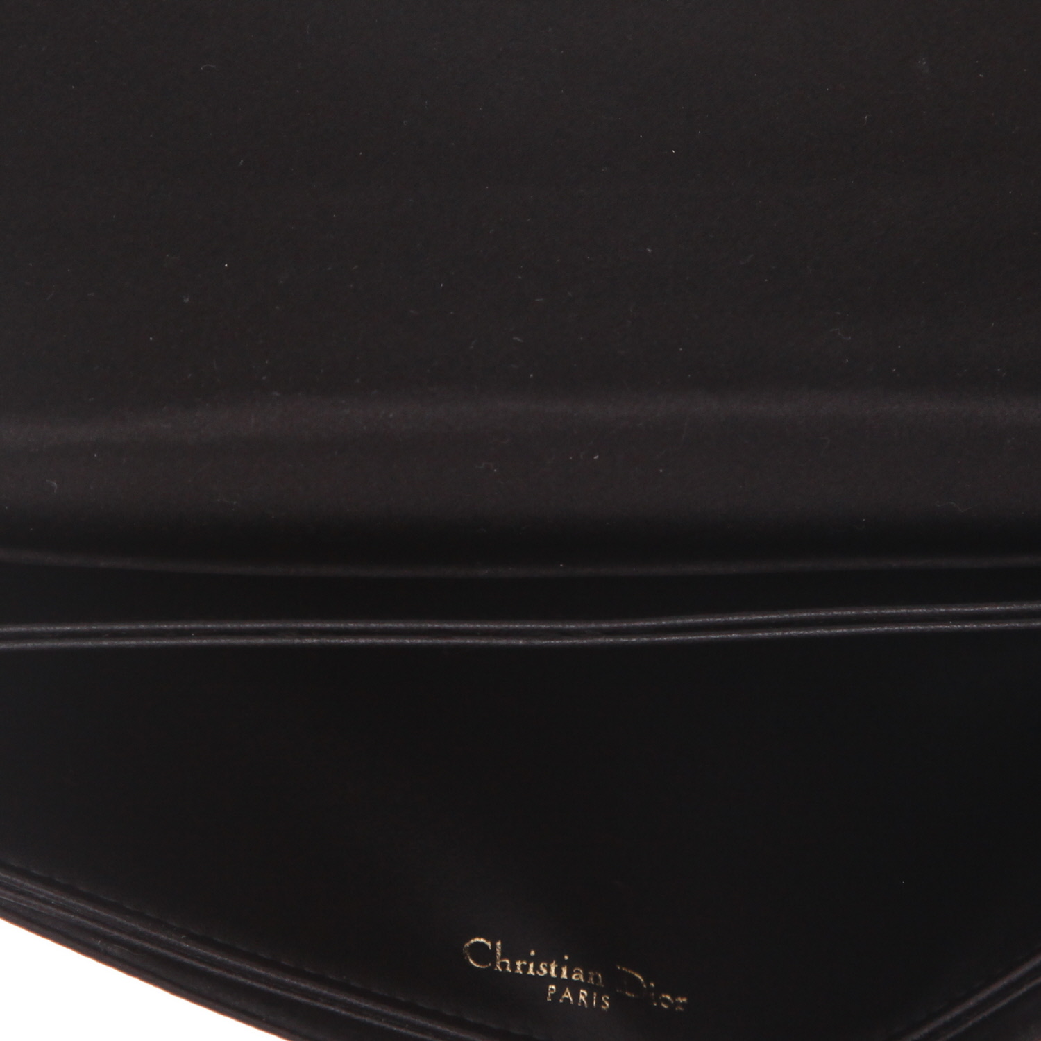 Dior  Lady Dior Rendez-vous pouch  in black satin - Detail D3