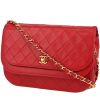 Chanel  Vintage shoulder bag  in red quilted leather - 00pp thumbnail