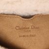 Dior  Bobby shoulder bag  in beige suede  and beige skin-out fur - Detail D2 thumbnail