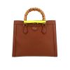 Gucci  Diana medium model  handbag  in brown leather  and bamboo - 360 thumbnail