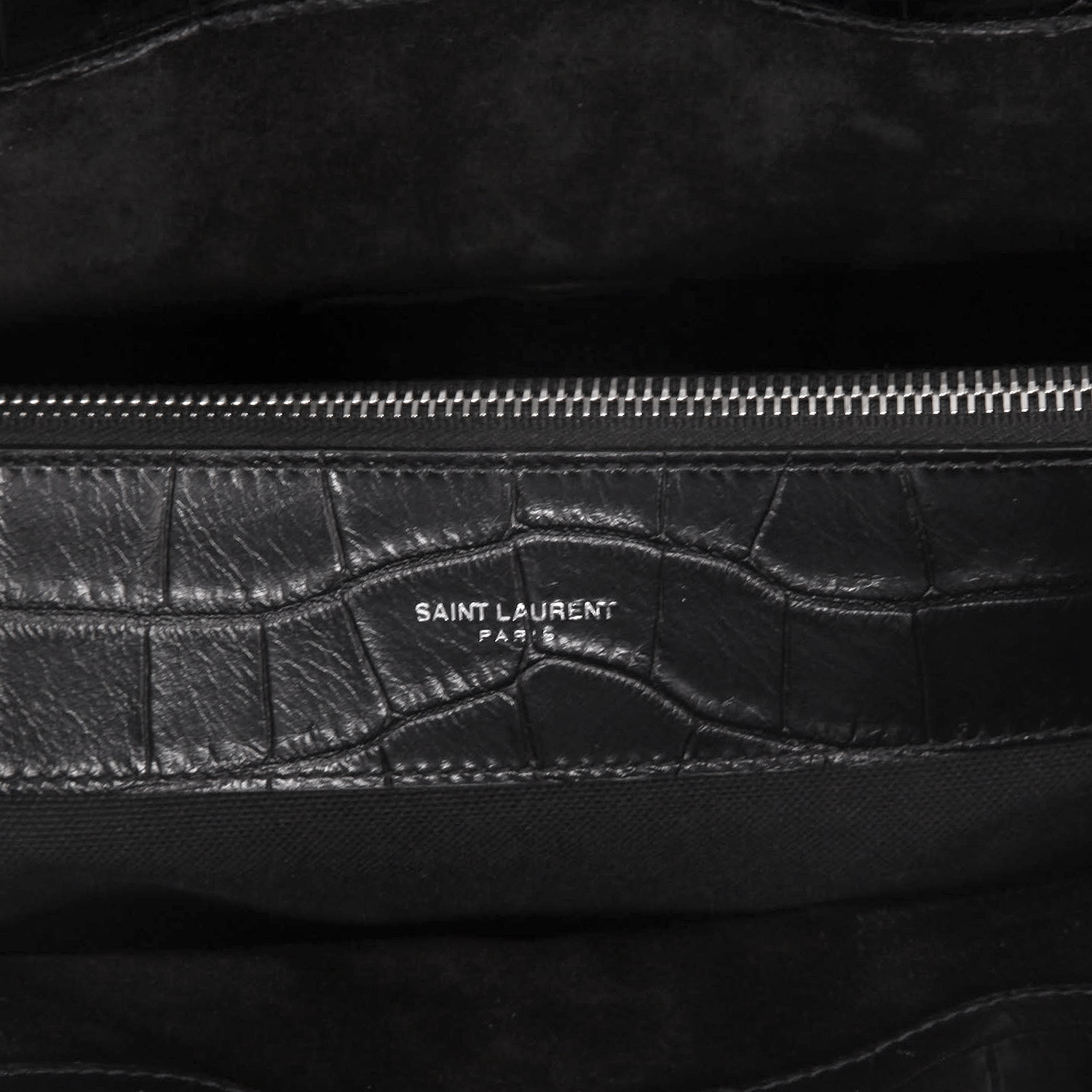 Saint Laurent  Sac de jour large model  handbag  in black leather - Detail D2