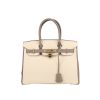 Bolso de mano Hermès  Birkin 30 cm en cuero epsom Craie y marrón etoupe - 360 thumbnail