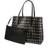 Alaïa  Vienne shopping bag  in black leather - 00pp thumbnail