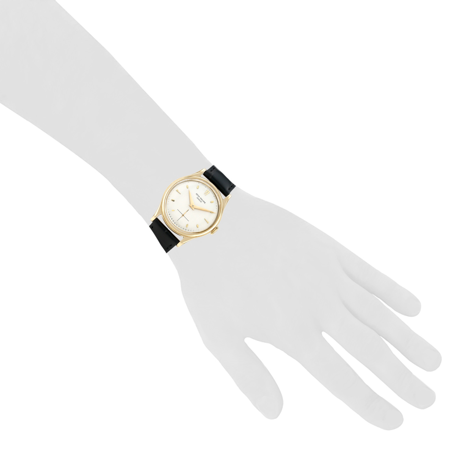 Montre Patek Philippe Calatrava en or jaune Ref: Patek Philippe - 2509  Vers 1955 - Detail D1