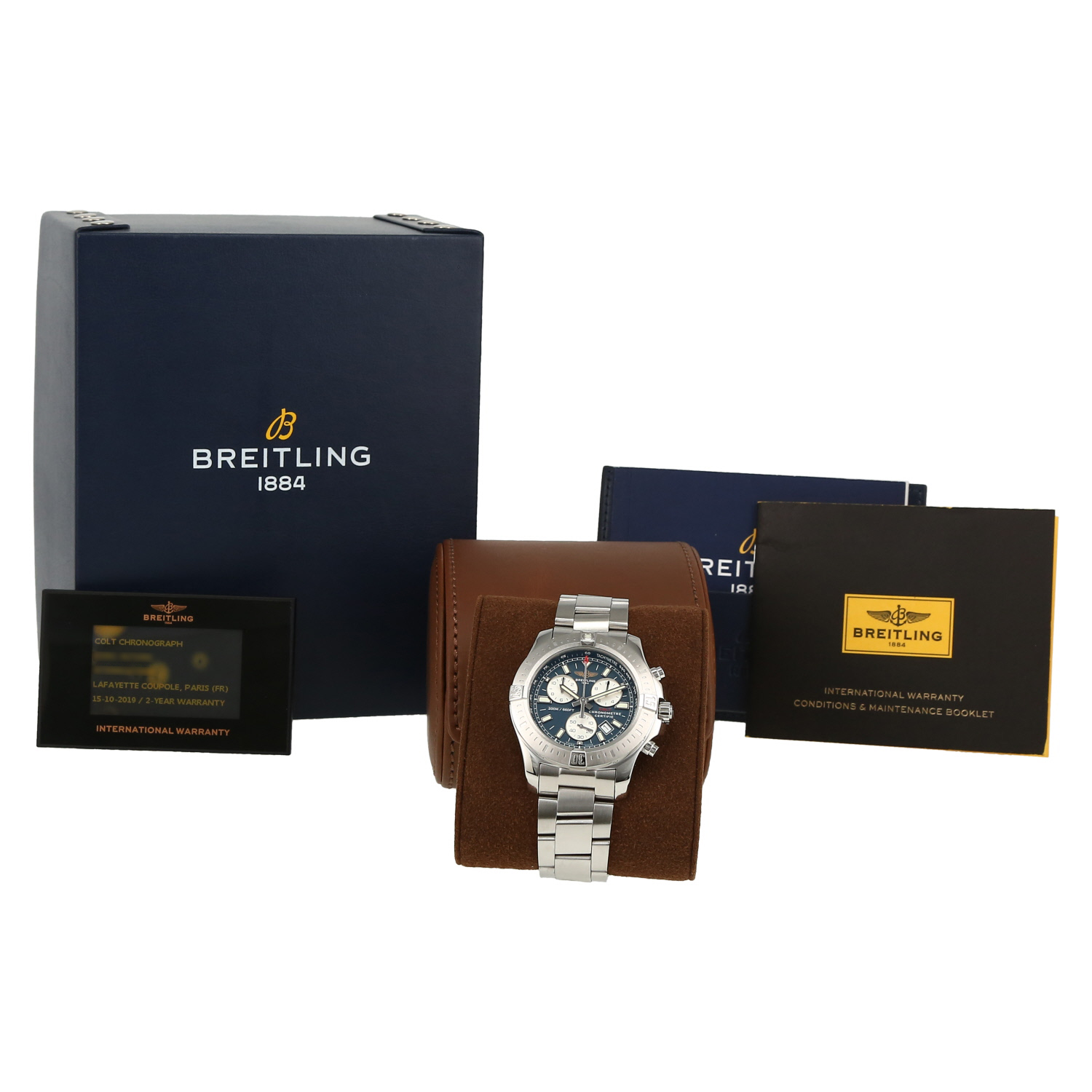 Reloj Breitling Chronographe Colt II de acero Ref : A73388 Circa 2019