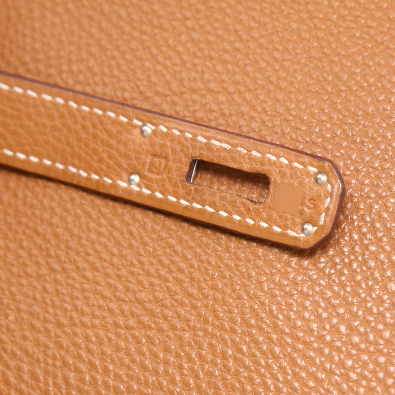 Hermès  Birkin 35 cm handbag  in gold togo leather - Detail D4