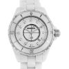 Reloj Chanel J12 Joaillerie de cerámica blanca y acero Circa 2010 - 00pp thumbnail