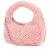 Miu Miu  Miu Wander shoulder bag  in pink sheepskin - 00pp thumbnail
