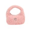 Miu Miu  Miu Wander shoulder bag  in pink sheepskin - 360 thumbnail
