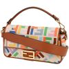 Fendi  Baguette handbag  in multicolor, beige and brown monogram canvas - 00pp thumbnail