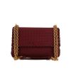 Bottega Veneta  Olimpia shoulder bag  in burgundy intrecciato leather - 360 thumbnail