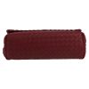 Bottega Veneta  Olimpia shoulder bag  in burgundy intrecciato leather - Detail D1 thumbnail
