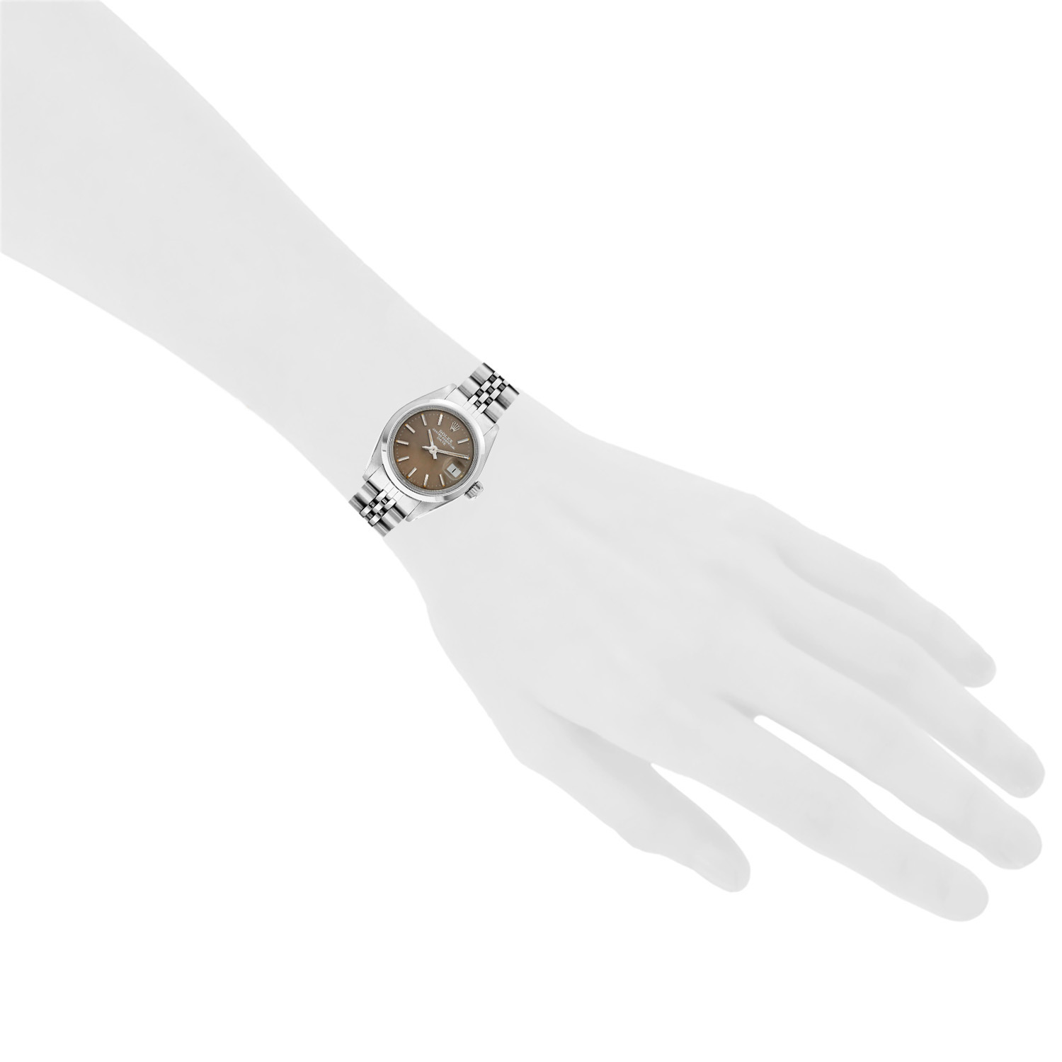 Reloj Rolex Lady Oyster Perpetual Date de acero Ref: Rolex - 6916  Circa 1979 - Detail D1