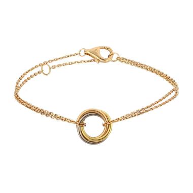 Brazalete Cartier Trinity de 3 oros