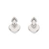 Bulgari Cuore earrings in white gold and diamonds - 00pp thumbnail