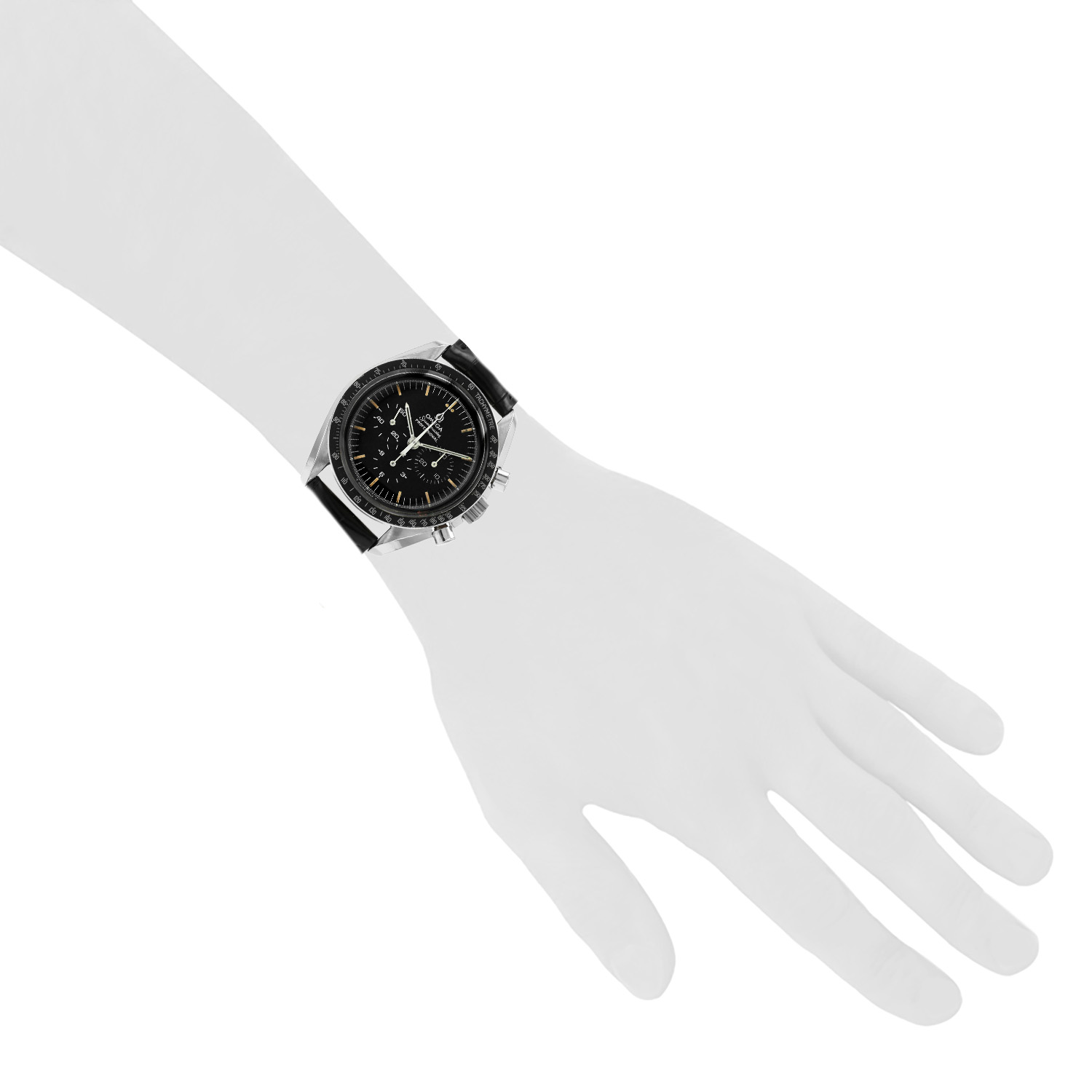 Omega Speedmaster  in stainless steel Ref: Omega - 145022  Circa 1990 - Detail D1