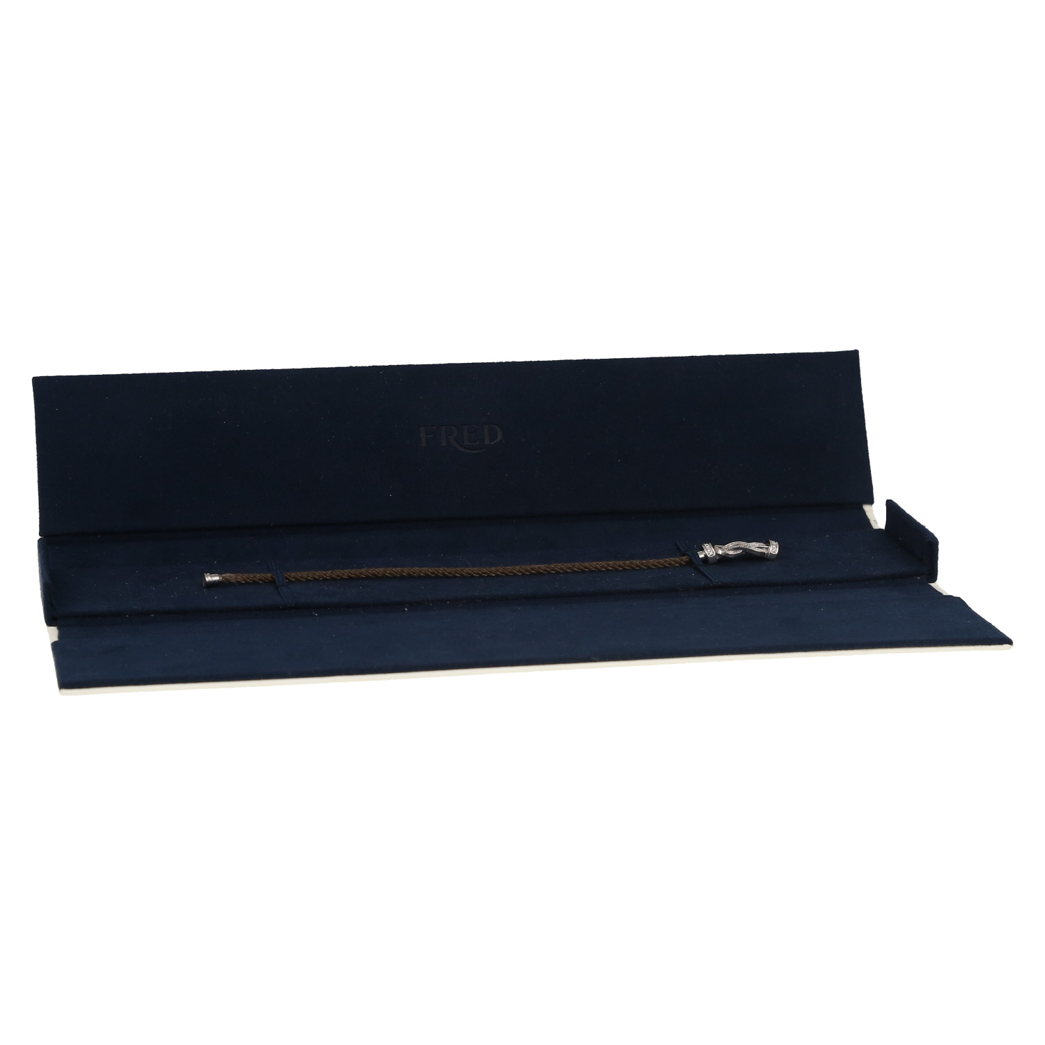 Bracelet Fred Chance Infinie moyen modèle en or blanc et diamants Bracelet Fred Chance Infinie moyen modèle en or blanc et diamants