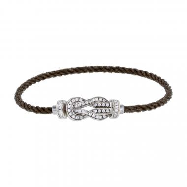 Fred Chance Infinie medium model bracelet in white gold and diamonds Fred Chance Infinie medium model bracelet in white gold and diamonds