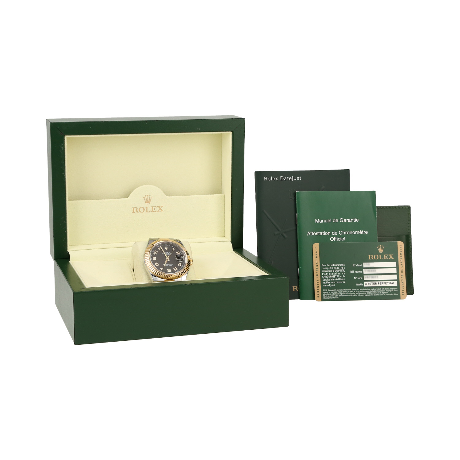 Montre Rolex Datejust II en or et acier Ref: Rolex - 116333  Vers 2008