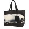 Chanel  Editions Limitées shopping bag  in black canvas  and black leather - 00pp thumbnail